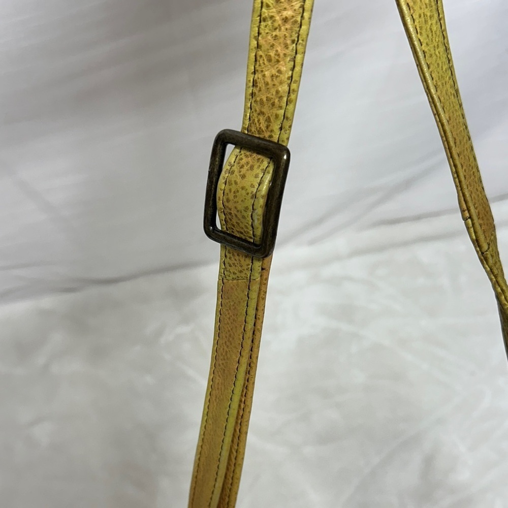 Anna Hand Painted Leather Crossbody Messenger Flap Bag with built in wallet like - Picture 9 of 16